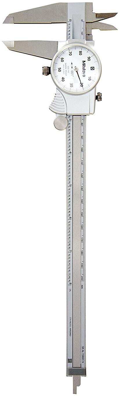 Mitutoyo 505-743 Dial Caliper, 0.1